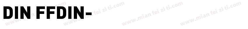 DIN FFDIN字体转换